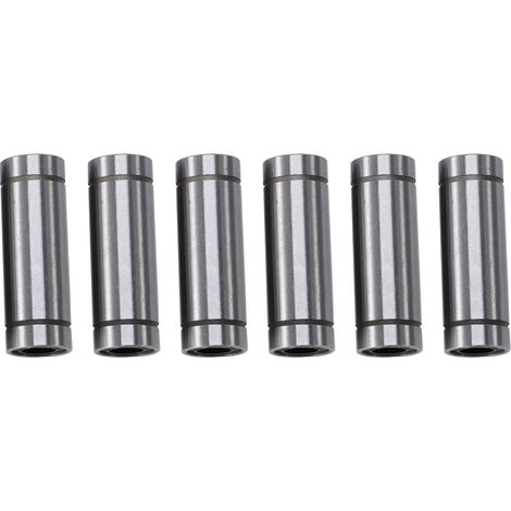 6pcs LM8LUU Long Linear Motion Ball Bearings for 8mm Rod 3D Printer CNC Parts