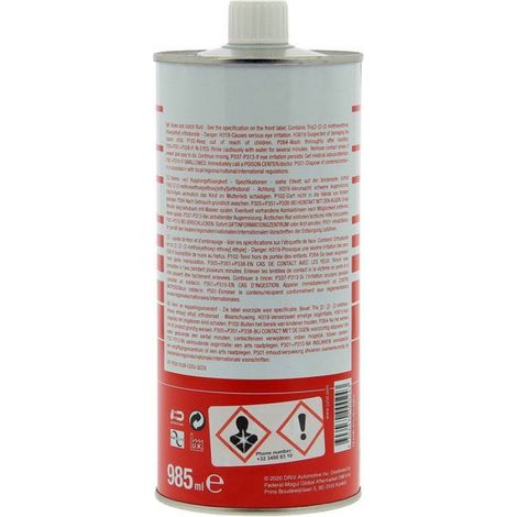 Liquide De Frein DOT4 - 485 Ml - Compatible Véhicules Et Motocyclettes - Point D'ébullition Sec 249 °C - Point D'ébullition Humide 158 °C (1/2)