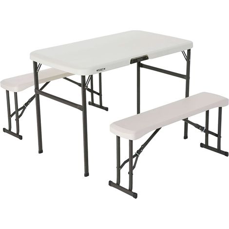 Lifetime Partytisch Bistrotisch Klapptisch Weiß 107x61x72 cm