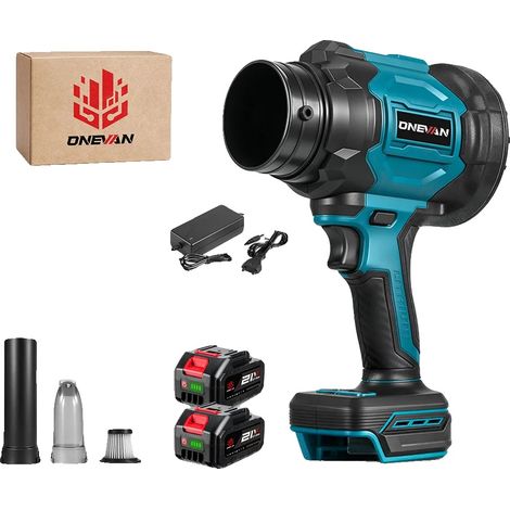 Souffleur Turbo, Moteur Sans Balais, Design Sans Fil, 2 Ensemble de Batteries (1/2)