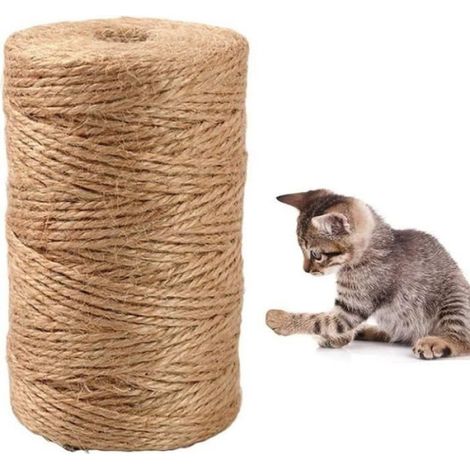 Corde Sisal - 7 mm x 30 m - Pour Arbre À Chat Griffoir Réparation DIY - 1 Rouleau (1/3)