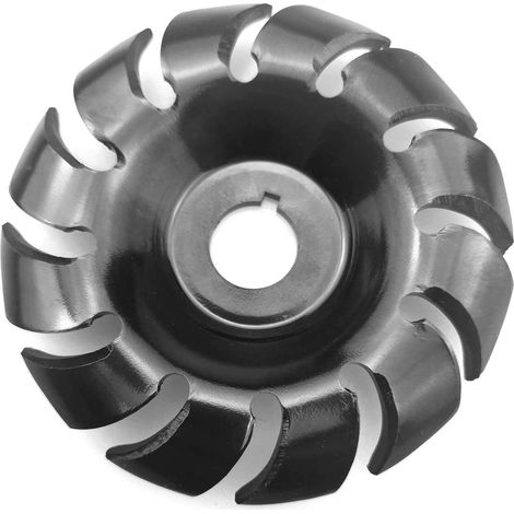 Disque de sculpture sur bois en acier 90 mm 12 dents, outil de fraisage et façonnage pour meuleuse