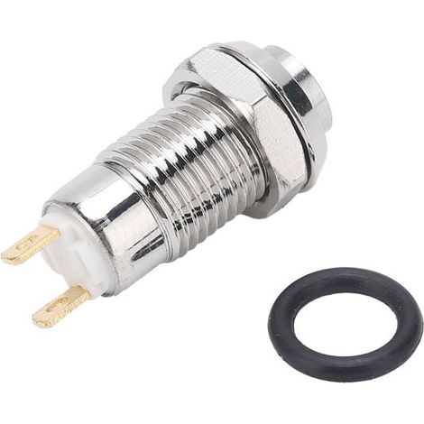 Interruttore a pulsante istantaneo impermeabile da 8 mm, pulsante in acciaio inossidabile da 3 V (1/5)