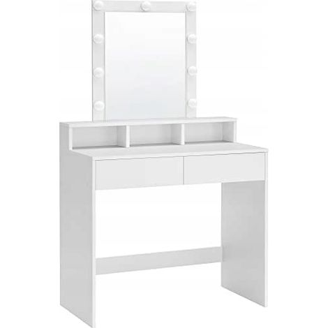Coiffeuse - leobert - blanc - 80 x 40 x 145 cm 211770484