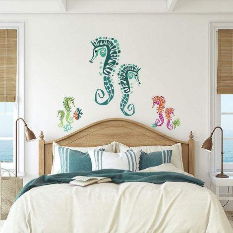 Stickers Muraux géants Hippocampe Jane Dixon (1/5)