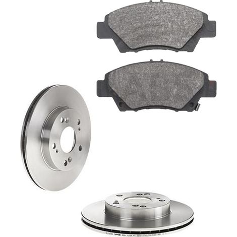 KIT FRENI ANTERIORI compatibile con HONDA CR-Z (ZF) - DISCHI + PASTIGLIE OEM: FDB4404 / 17690 /SOSTITUZIONE DIRETTA/BASSA POLVERE/SILENZIOSO (1/5)