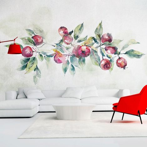 Papier peint Apple Branch - First Variant - 150 x 105 cm (1/4)