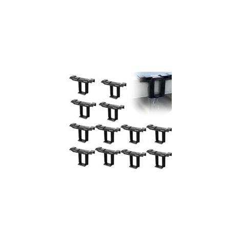 Clip di drenaggio per pannelli solari, clip di drenaggio per fanghi per pannelli fotovoltaici, clip di pulizia per moduli fotovoltaici per il drenaggio dell'acqua, 35 mm, 12 pezzi - Crezuo