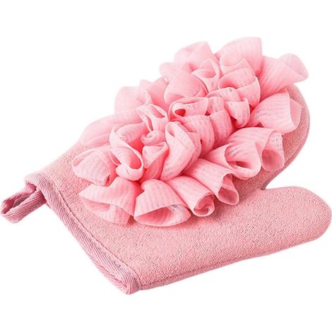 Gants éponges de bain avec luffas de douche multifonctionnels pour exfolier le dos