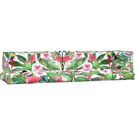 Coussins de plateau, ensemble de 5 pièces, tissu multicolore. (1/5)
