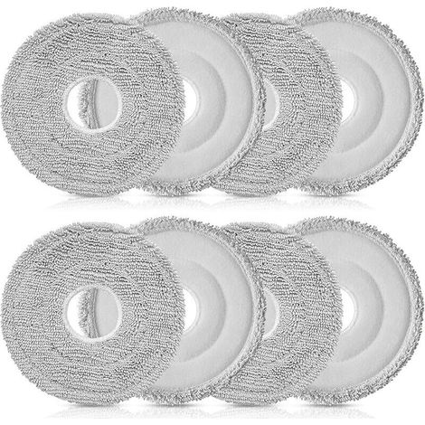 8 Mop Pads for Dreame X40/X50 Ultra Complete, X40/X50 Master, L10s Ultra /L10s Pro Ultra /L10s Pro Gen 2, L20/L40/L50 Ultra, Mova E30 Ultra /P50 Pro Ultra, for Xiaomi X10 Plus /X20 Plus (1/5)