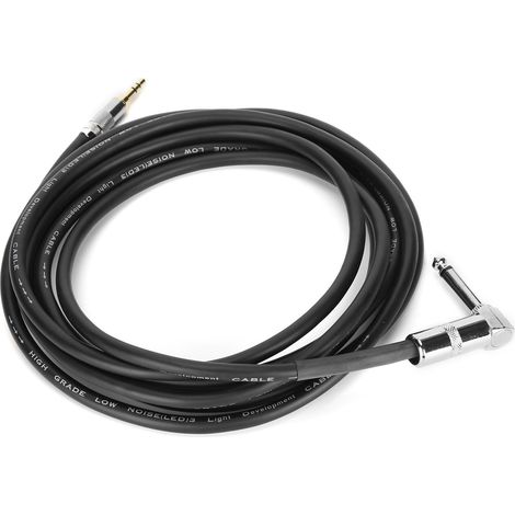 Câble de connexion audio 6.35mm à 3.5mm pour instruments de musique et appareils mobiles - Longueur 3 mètres
