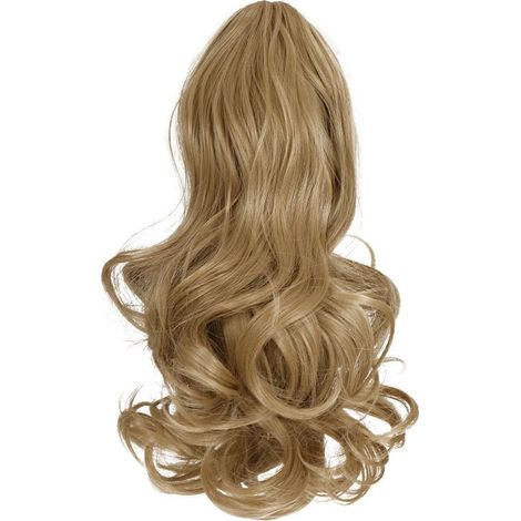Extension de cheveux queue de cheval à clip ondulé doré INF (1/4)