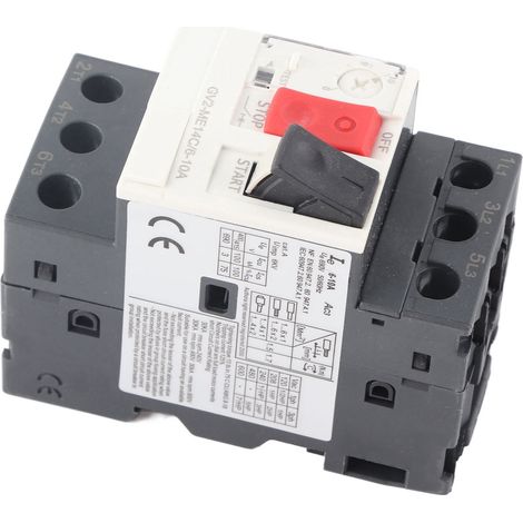 Interrupteur de protection de démarreur moteur AC690V, disjoncteur moteur, bouton de démarrage manuel, disjoncteur de surcharge, montage sur rail GV2-ME14C 6-10A (1/5)