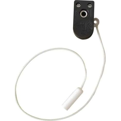 Interrupteur À Tirette - Avec Cordonnoir Intégré - Pour Lampes Et Luminaires - Installation Murale - 1 Pièce