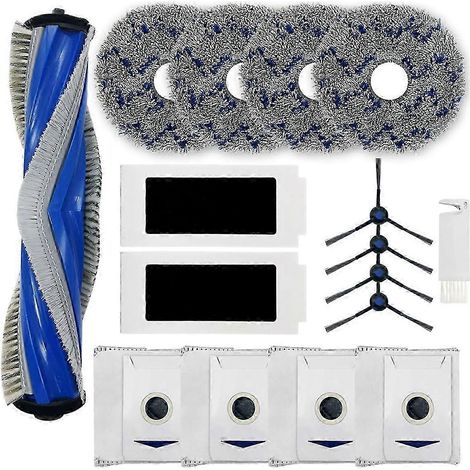 Pour aspirateur robot Ecovacs Deebot T30 Omni/T30 Pro Omni : brosses latérales principales, filtres HEPA, serpillière (1/5)