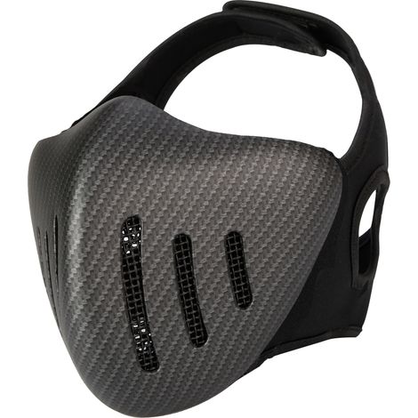 Masque de protection tactique TPU extérieur pour tir sportif, chasse et jeux de simulation - Couleur fibre de carbone (1/5)