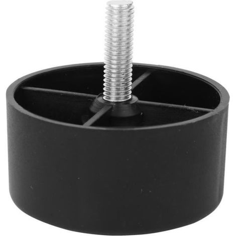 Pieds De Meuble - Plastique Noir - Hauteur 35 mm - Vis M8 - Pour Canapé Et Meubles - 4 Pièces (1/4)