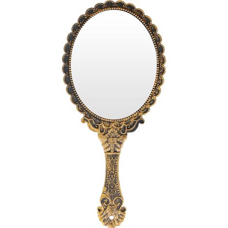 Miroir Vintage Poche Voyage Main Maquillage Ovale Femmes Beauté (Bronze) - Miroir Vintage Poche Voyage Main Maquillage Ovale Femmes Beauté (Bronze) (1/5)