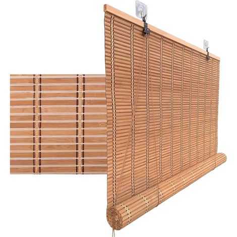 Store Enrouleur Bambou Naturel, Exterieur, Rideau Cuisine, Personnalisable, Filtre La Lumière, Auvents Extérieurs, Écrans D'intimité, Séparateurs De Pièce, - 120 x 180 cm