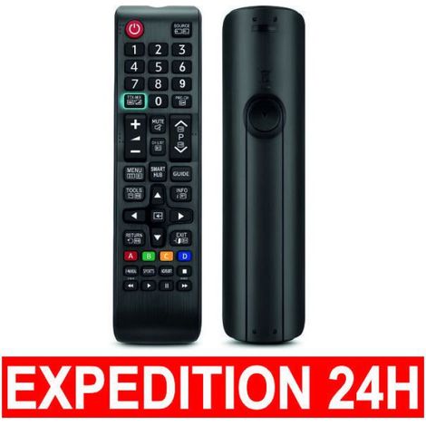 Télécommande Universelle AA59-00741A - Pour Smart TV Samsung LCD LED Plasma - Compatible Sans Programmation - 1 Pièce (1/4)