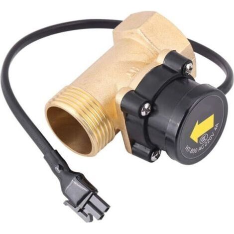 Commutateur de débit d'eau 220V – Capteur de débit pour chauffe-eaux à basse pression – Résistant aux hautes températures – Acier inoxydable - HT-800 (1/5)