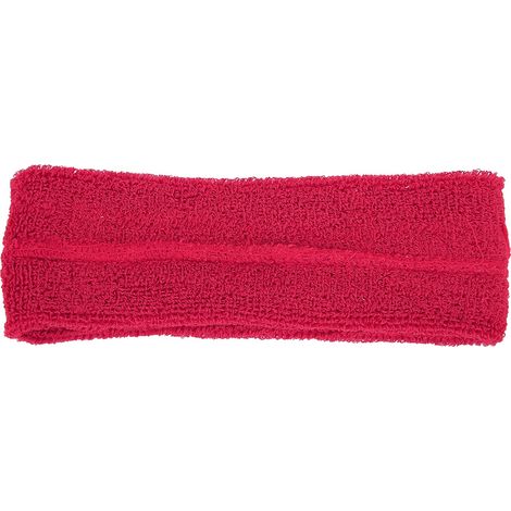 Bandeau de sport unisexe élastique respirant, absorbant la transpiration et doux (Rose rouge) (1/5)