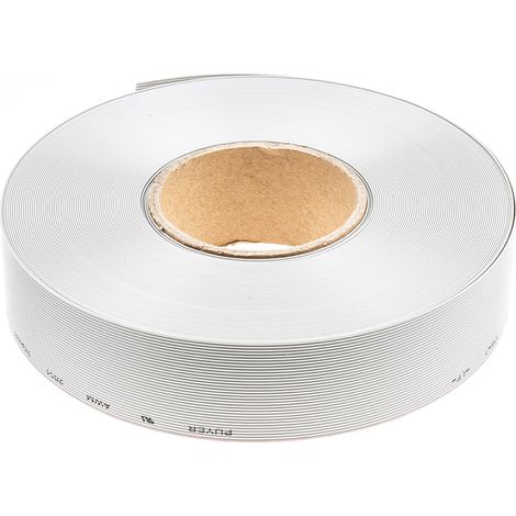 Câble en nappe RS PRO 34 voies 28 AWG, pas de 1.27mm, Gris, 30m ( Prix pour Boîte de 30 Mètres )