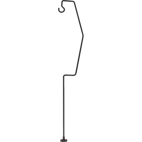 Support de lanterne de camping de 53,4 cm avec pied magnétique, fer forgé, support de lanterne de bureau rétro pour pêche, randonnée (1/5)