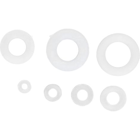 50 rondelles en nylon M10 norme DIN 12A isolantes non magnétiques résistantes corrosion pour électronique bureau télécom assortment (1/5)
