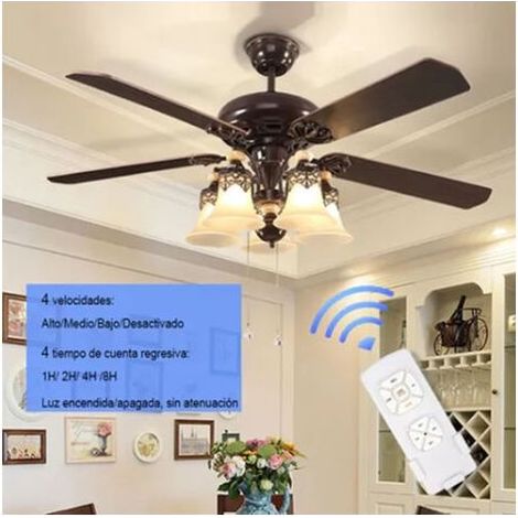 Kit de télécommande universelle pour ventilateur de plafond – Compatible Hunter et Harbor Breeze – 3 vitesses – Transmission RF 433 MHz