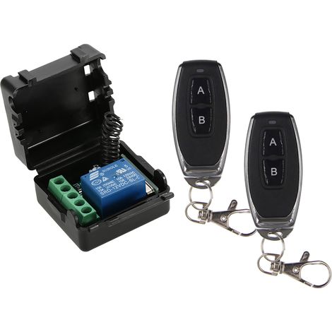 Módulo de control remoto universal inalámbrico de 1 canal, 433 MHz, 12 V CC, con 2 controles remotos RF (ref. 1527) (1/5)