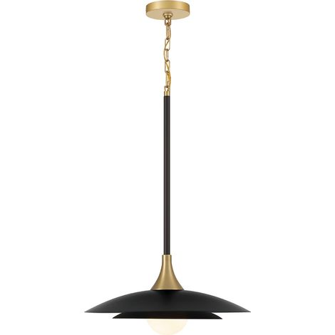 Lampada a sospensione moderna nero-oro LED 15W Welsh (1/5)