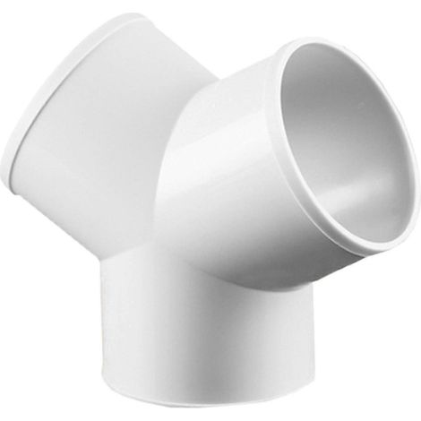Raccord adaptateur en Y à 3 voies pour conduit de sécheuse de 150 mm, en plastique. (1/4)