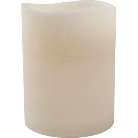 Kerze LED versch. Größen D= 7,5 cm - elfenbein, 7.5x15 cm (1/2)