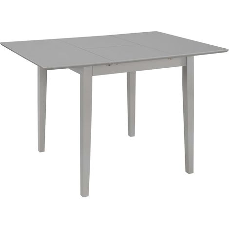 Ausziehbarer Esstisch Grau (80-120)x80x74 cm MDF