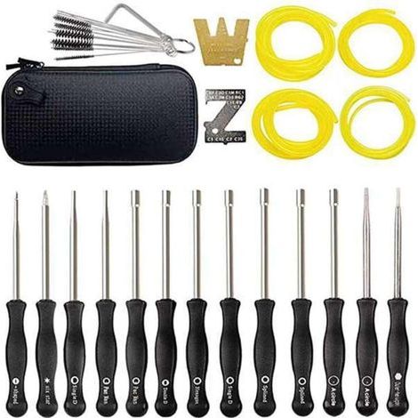 Kit de herramientas de ajuste de carburador para motores pequeños de 2 tiempos – Metal para ajuste de precisión para cortacésped, podadora y motosierra mantenimiento (1/5)