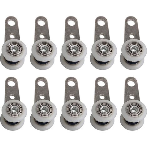 Set mit 10 Rollen für Erkerfenster oder Schiebetüren – Metall (1/4)