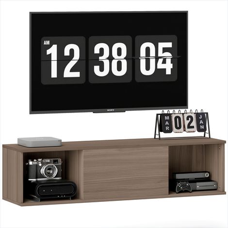Meuble de salle de bain Meuble TV mural 120 cm avec rangements (1/5)