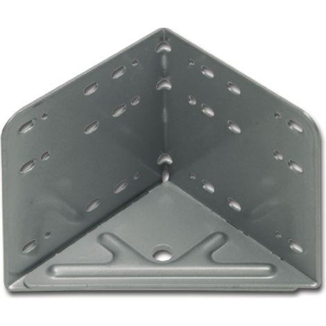 Bettwinkel Eckverbinder Stahl Winkel silbergrau, Maß: 115 x 115 x 133 mm, 1 Stück