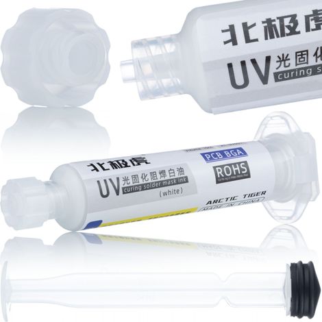 Soldermask bianco 10 ml con stantuffo