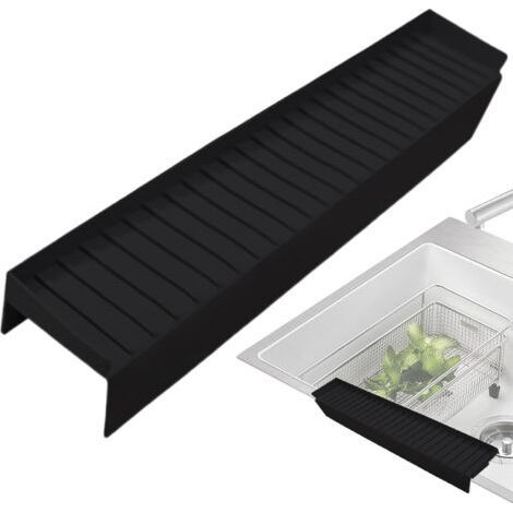 Protections de bord d'évier en silicone pour évier de cuisine,Protections de bord d'évier de cuisine en silicone - Protections de comptoir d'évier,Accessoires de cuisine réglables,4×30inch (1/5)