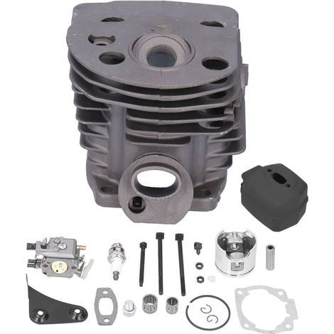 Jeu de joints de bougie d'allumage de carburateur à piston de cylindre de 46 mm pour trononneuse Husqvarna 55 51 (1/4)