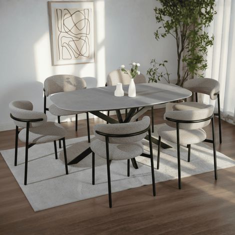 Sigma 200cm Table & 6 Velora Chairs (1/5)