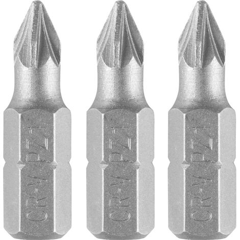 Embouts PZ1 x 25 mm, 3 pièces. (1/2)