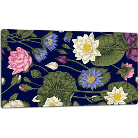 Schneidebrett aus Glas, 52x30 cm, Blumen (1/5)