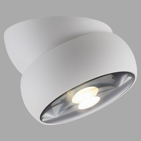 Projecteur blanc monté en surface Pure Move Ø 11cm - Plomb - 6235-16