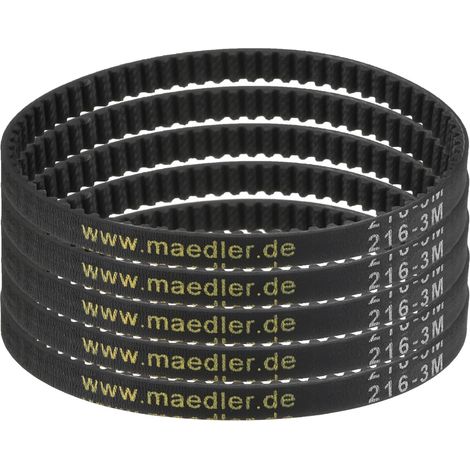 5pcs HTD-3M Rubber Timing Belt, 72 Teeth, 216mm Pitch Length x 6mm Width x 2.4mm Height, Closed Loop Pulley Belt (1/5)
