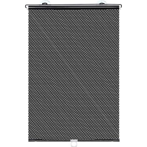 Pare-soleil enrouleur pour voiture - 125 x 40 cm - Noir - Enroulable et réglable - Protection solaire et évite la surchauffe à l'intérieur du véhicule (1/5)