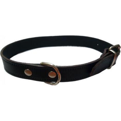 COLLAR CUERO LISO NEGRO 50X2CM VMD